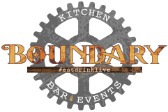 Boundary Kitchen, Bar & Event Center logo scroll