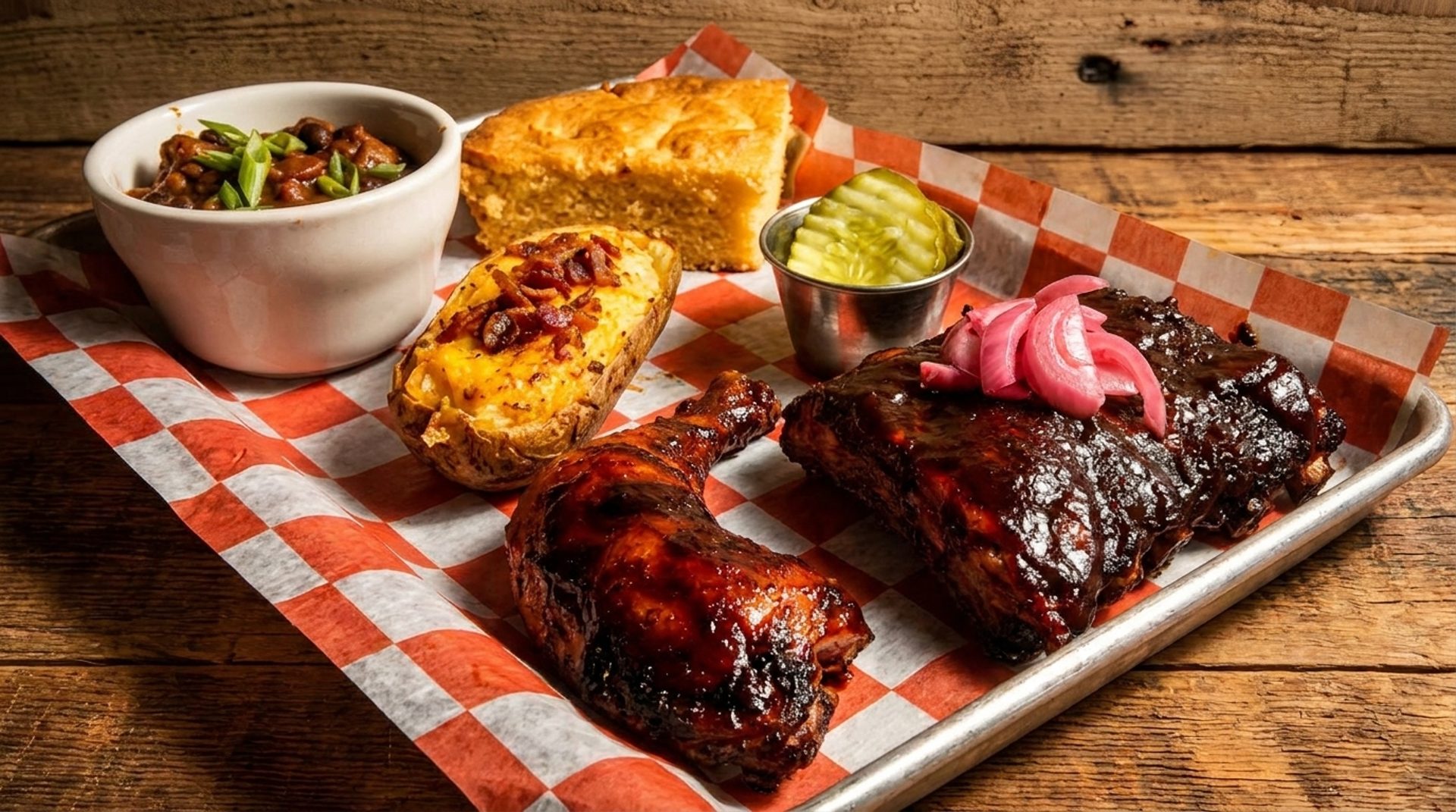 BBQ Smoked Over Local Oak and Cherry Wood