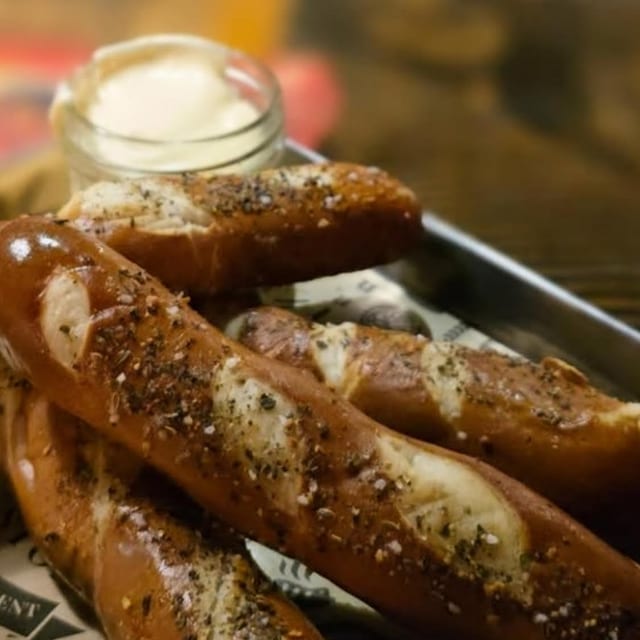 Appetizer-Pretzels Bavarian Sticks.